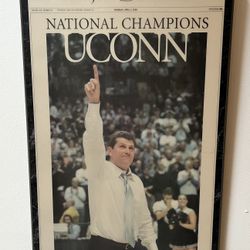 2000 UConn Women’s National Championship Laminated Plaque
