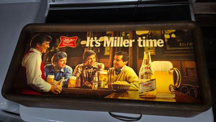 Vintage It's Miller Time Bar Light