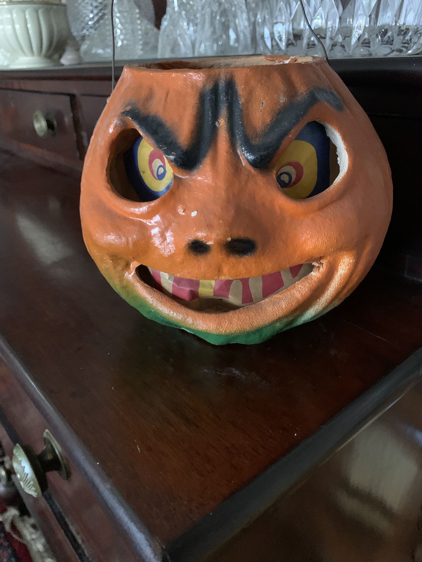 Vintage Papier-mâché Jack-O Lantern