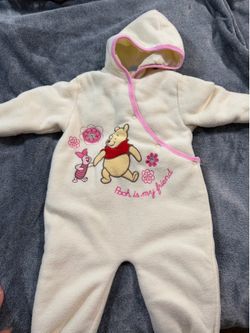 Winnie the Pooh fleece/snowsuit Sz 18M