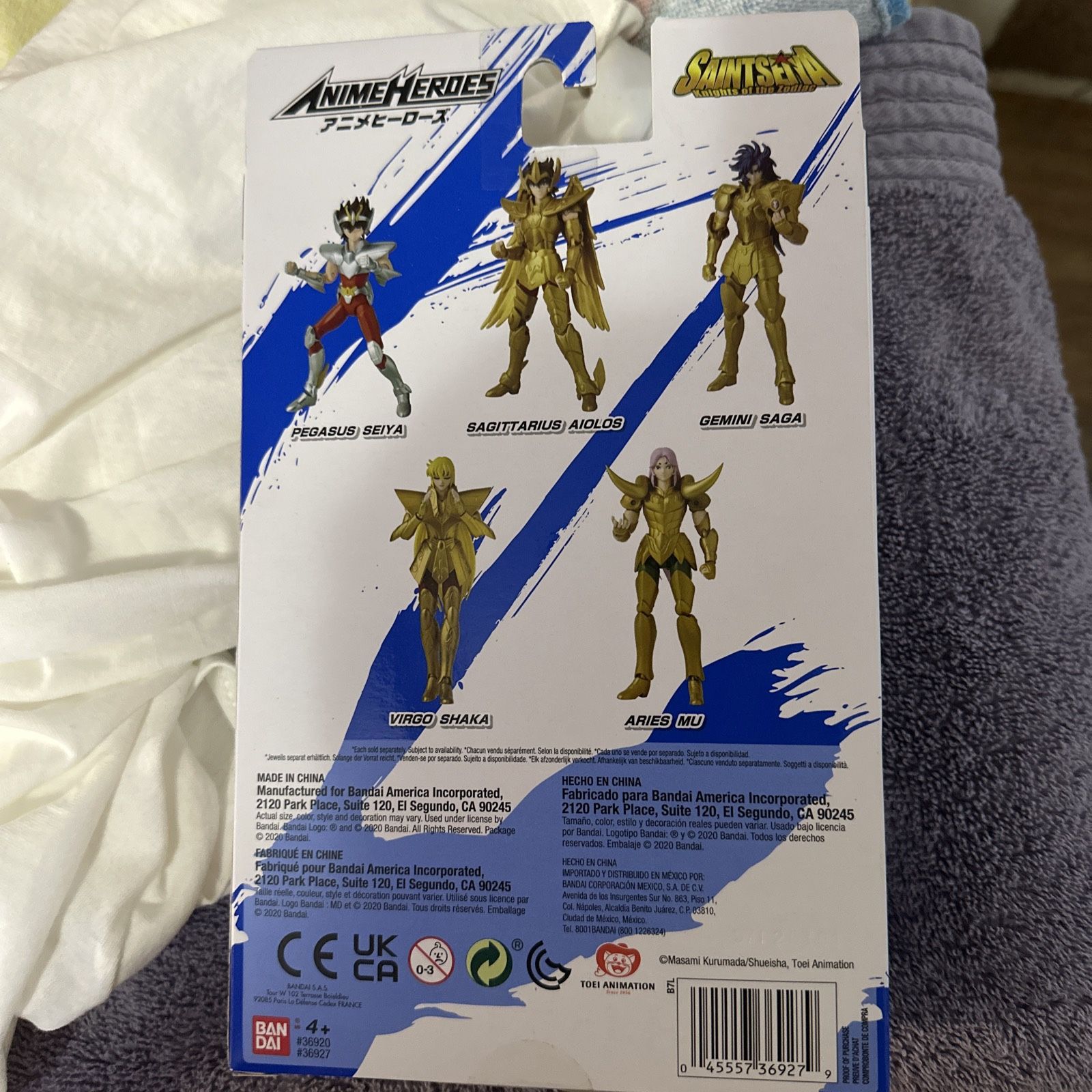 Saint Seiya: Knights of the Zodiac (Aries Mu) Anime Heroes Action Figure,  BANDAI for Sale in Mccoole, MD - OfferUp