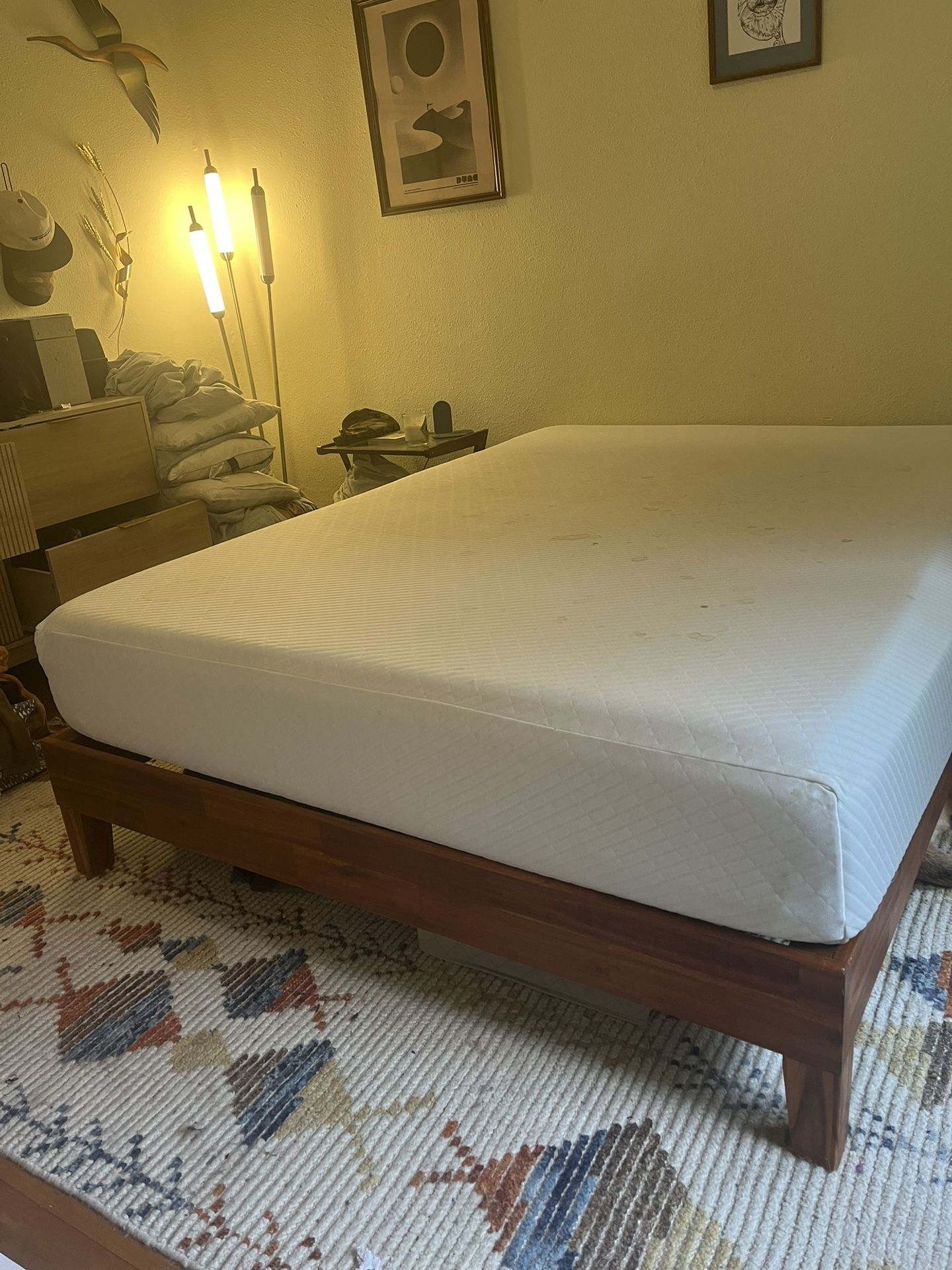 Queen Bed Frame / Mattress