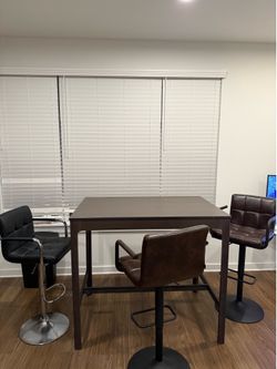 High Top Dining Table + Chairs