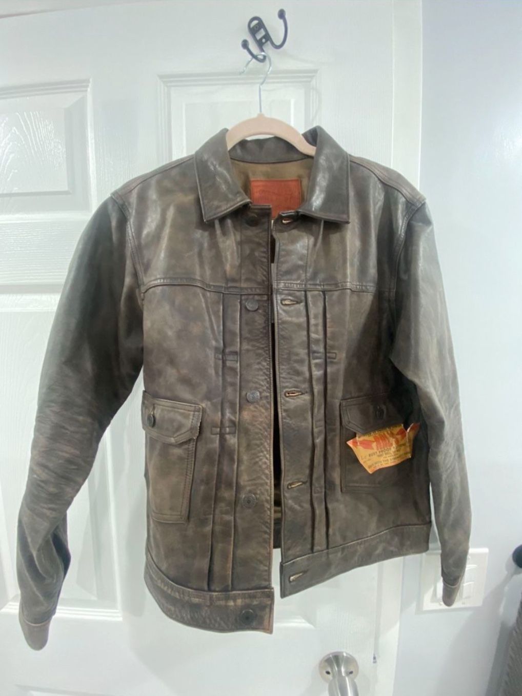 DOUBLE RL RRL  leather jacket 