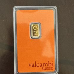 Valcambi 1 Gram Gold Bar