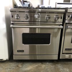 Viking 30” Wide 7Series Stainless Steel Gas Range Stove 