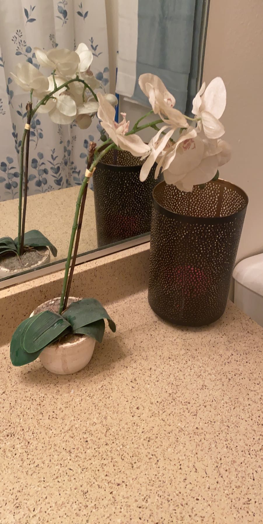 Fake orchid flower plant