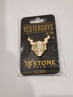 SDCC 2026 Exclusive Stone Brewing And Yesterdays Pin Gold Variant