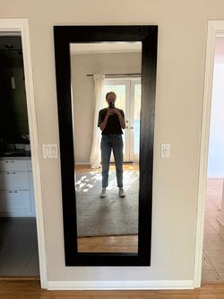 Coaster 6’ Full Length Wood Mirror – 28 x 72