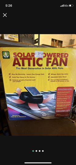 2 Solar Powered Attic Fan 150 Each