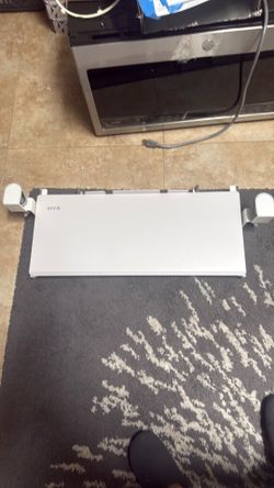 Large Keyboard Tray Under Desk Pull Out Platform with Pencil Drawer, Extra Sturdy C Clamp Mount, 27 (33 Including Clamps) x 11 inch Slide-Out Tray wit