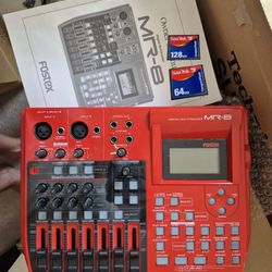 Fostex MR 8 Recorder POWER, MANUAL, FLASH DRIVES