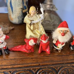 6 Christmas Decoration Figurines $10