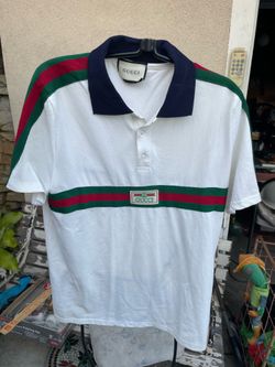 Vintage Gucci Polo Shirt Men’s Extra Large Striped 90s XL Classic Colors