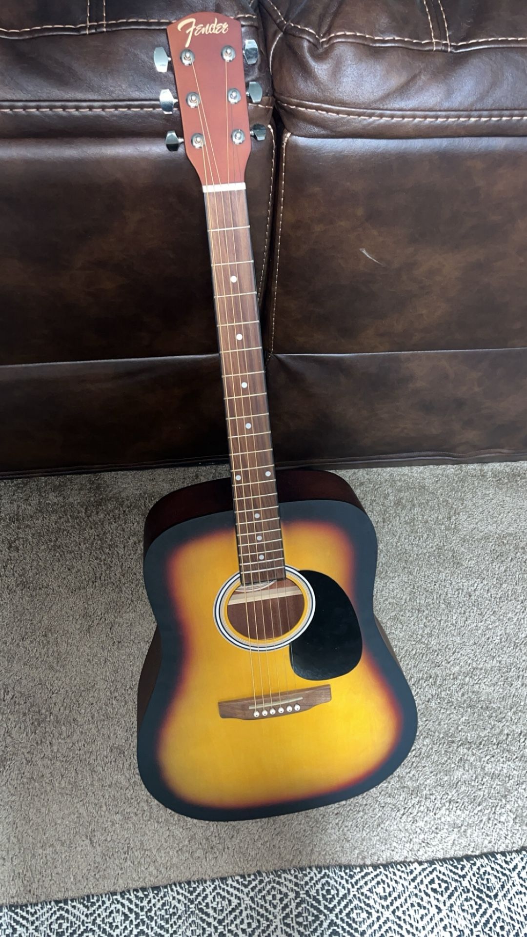 Acoustic Guitar Dark Brown