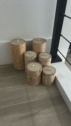 Set of 6 candles