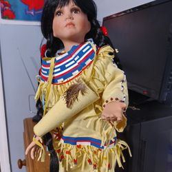 Native Doll In White