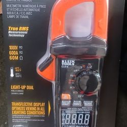 Klein 600A AC/DC Auto Ranging Digital Clamp Meter With Worklight