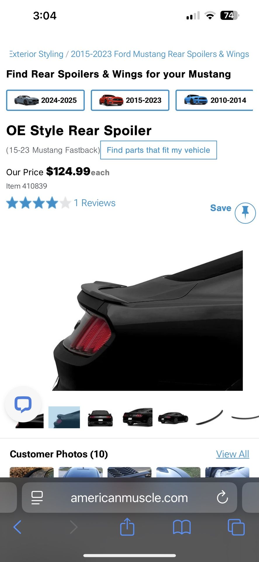 Mustang Gt Wing