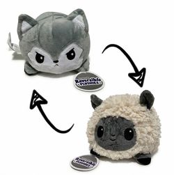 TeeTurtle Reversible Plush Sheep / Wolf