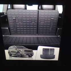 New Cargo Liner For 2020-2025 KIA Telluride Trunk Mat With Backrest Matt