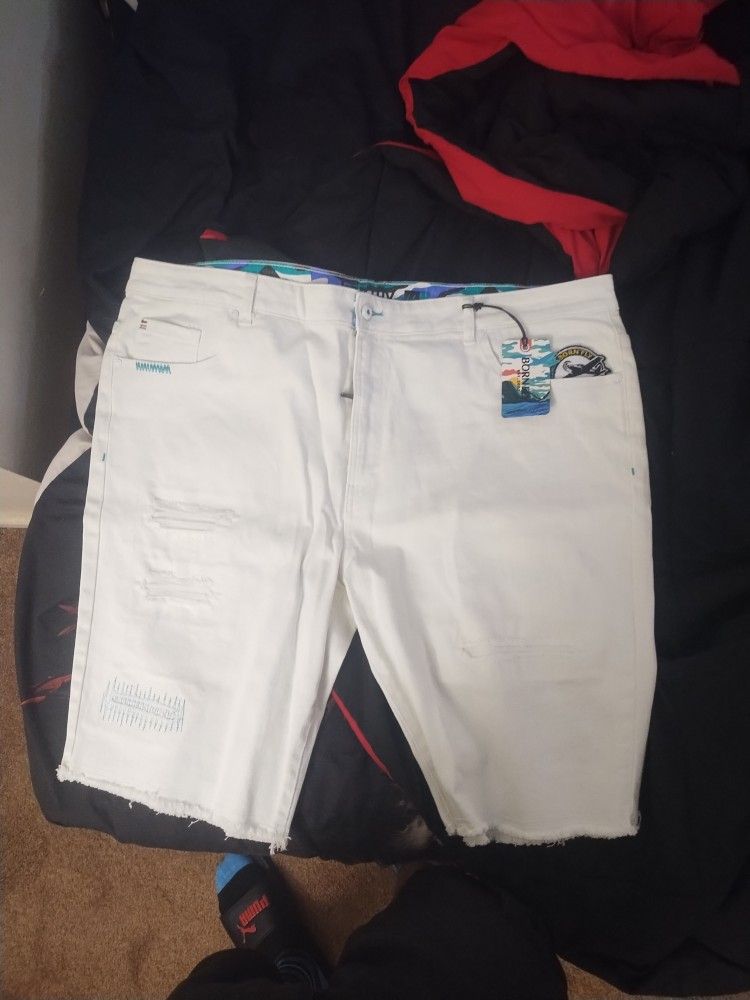 Born Fly Jean Shorts