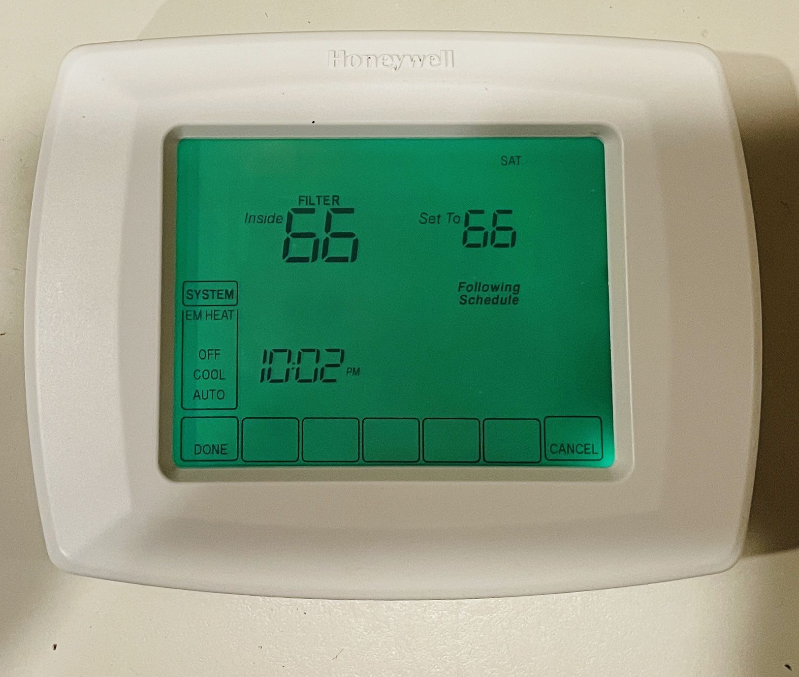 Honeywell RTH8500D 1013 7-Day Touchscreen Programmable Thermostat