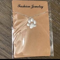 Pet paw necklace