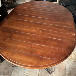 Solid Wood Table With 2 Matching Chairs