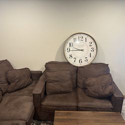 🚨Both couches for sale and clock🚨