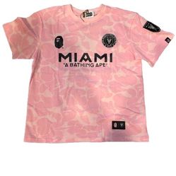Bape x Inter Miami CF Camo Tee Pink