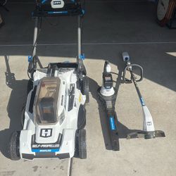 Hart Electric Mower, Blower, Trimmer