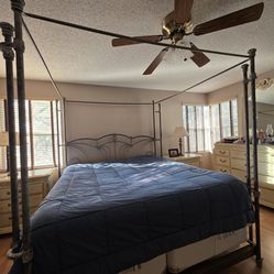 Iron Canopy Bed