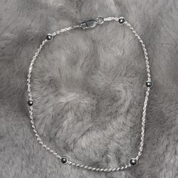 .925 sterling silver Anklet 