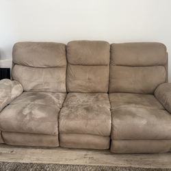 Tan Reclining Couch