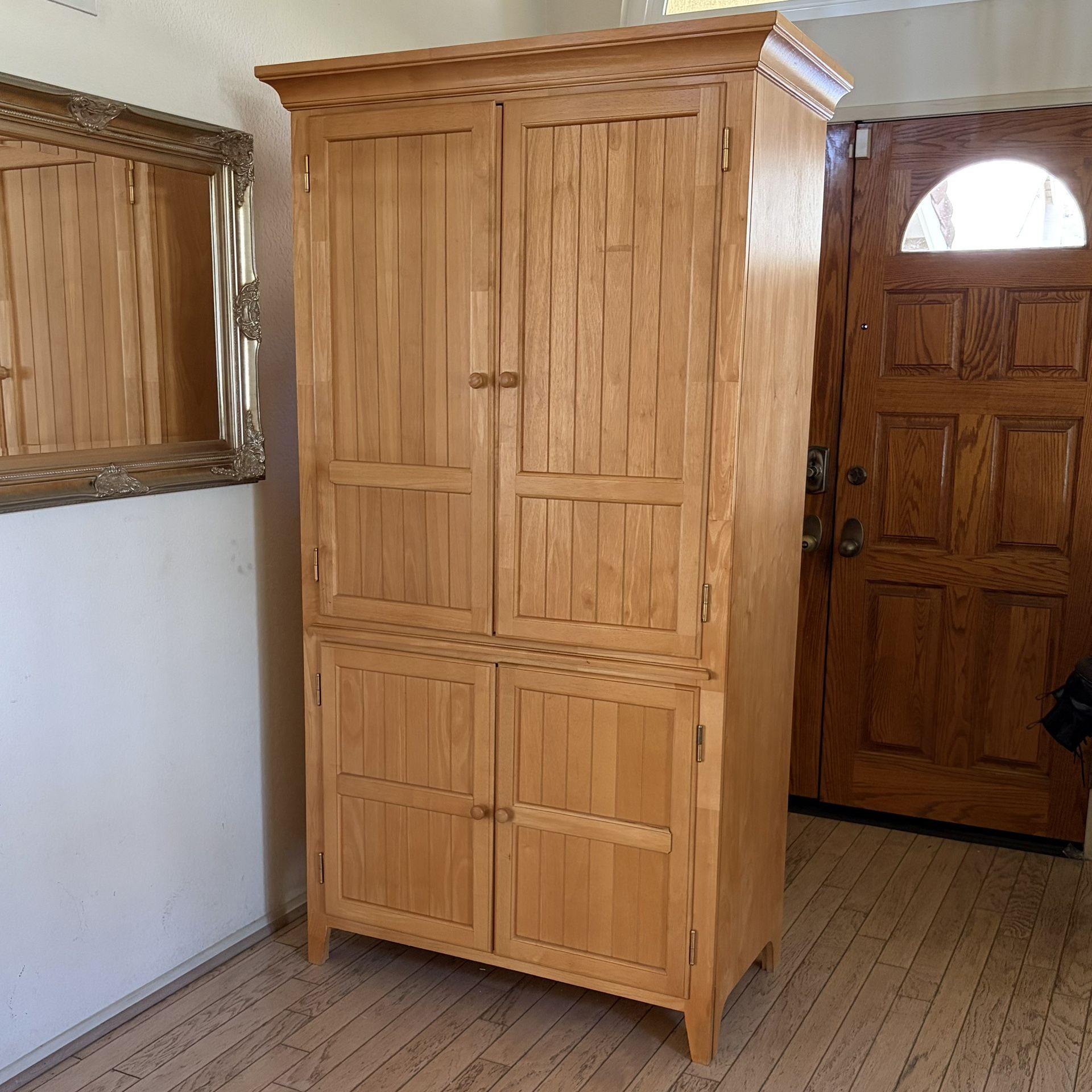 Cabinet Armoire w/ Retractable Desk