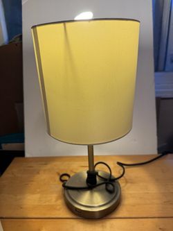 Small table lamp with usb charger
