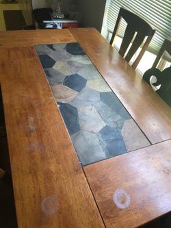 Solid Wood Dining Table And Chairs