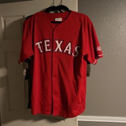 TEXAS RANGERS JERSEY SIGNED BY MELLOW HYPE 