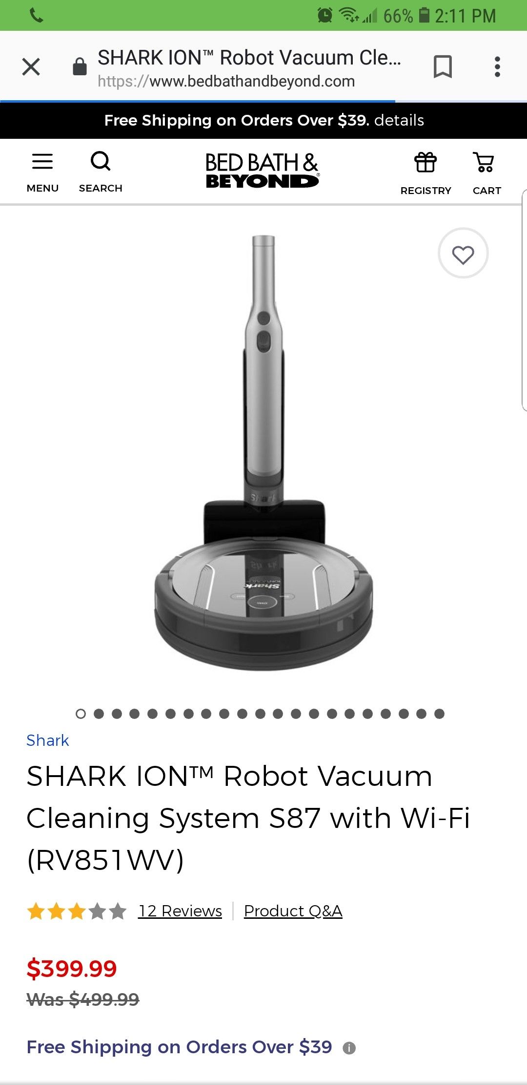 Shark ion robot Vacuum and handheld