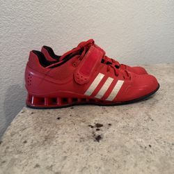 Mens Sz 11 Adidas AdiPower Weightlifting Shoes Red ART V24382