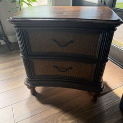 Kathy Ireland ratton nightstands bed side table drawers