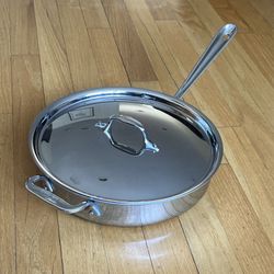 All-Clad Stainless Steel 3-Qt Saute Pan With Lid