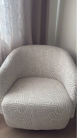 Upholstered swivel chair
