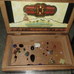 crystal gemstones and 2 real pearls $50