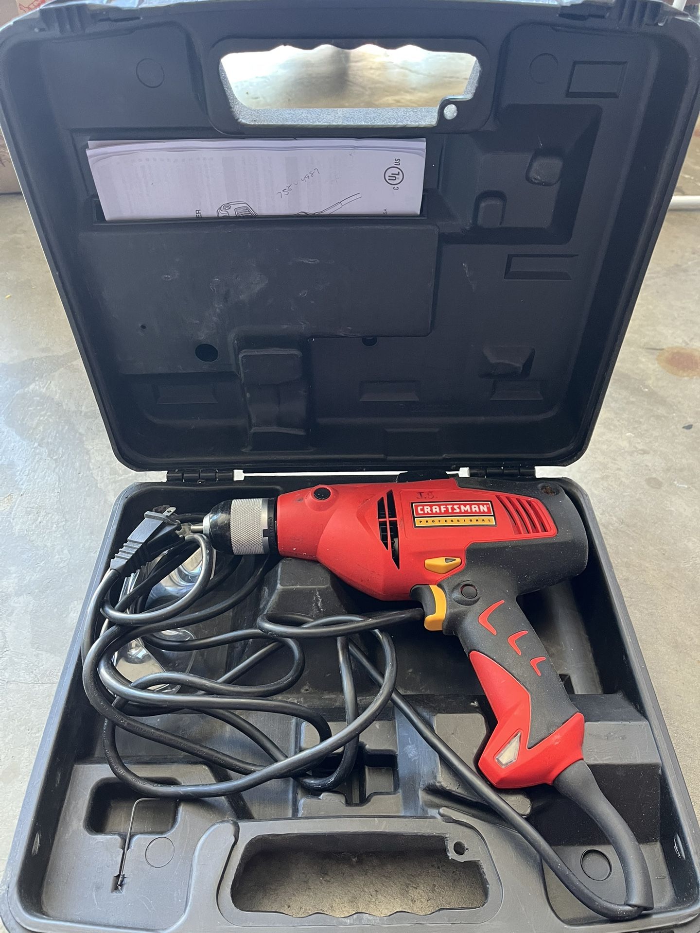 Craftsman Professional Drill Corded With Laser