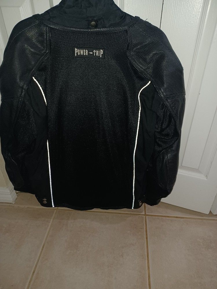 Rider's jacket mediuman size backskin plate to peace jacket never worn two hundred and fifty dollars paid five hundred