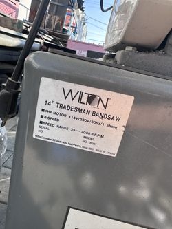 Wilton 14" Tradesman Bandsaw, Model No. 820