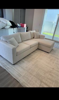 New Cream Sectionals in stock