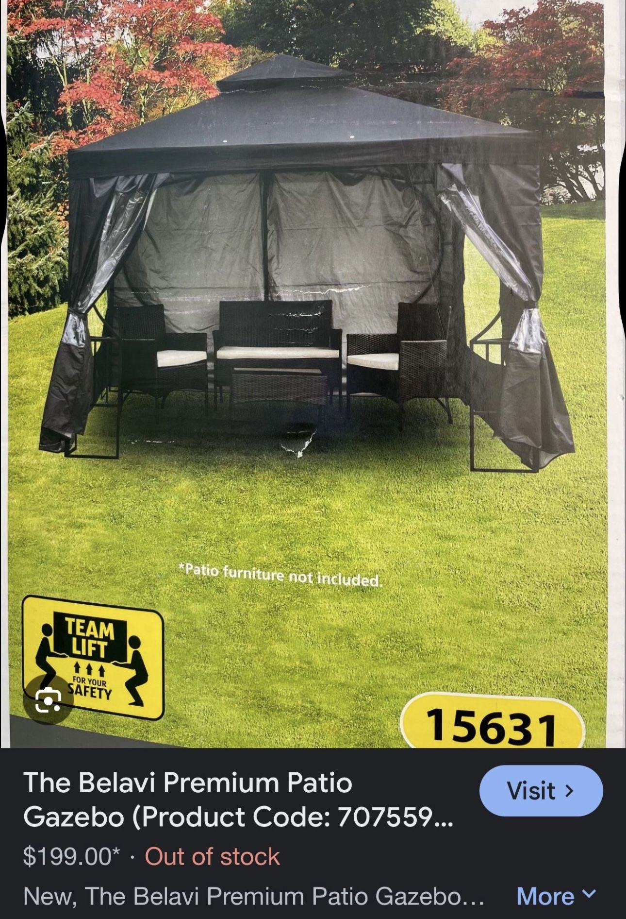 gazebo still in box
